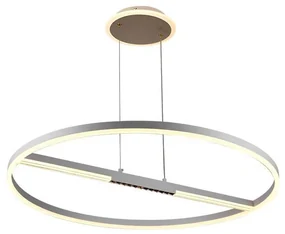 Závesné svietidlo NEDES LED svietidlo + diaľkový ovládač 95W J7308/W