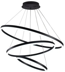 Brilagi -LED Stmievateľný luster na lanku CIRCLE LED/125W/230V 3000-6500K čierna +DO
