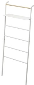 Biely vešiak s poličkou YAMAZAKI Tower Ladder