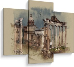 Obraz - Forum Romanum, Rím, Taliansko (90x60 cm)