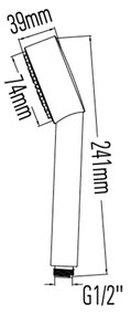 Sapho Sapho, Ručná sprcha, priemer 74mm, ABS/chróm, 1204-41