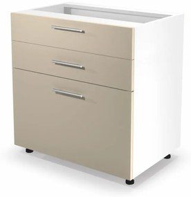 VENTO DS3-80/82 lower cabinet with drawers, color: white/beige