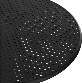 Okrúhly stôl Lacota 60 cm - čierna