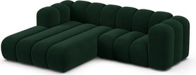 Tmavozelená rohová pohovka (ľavý roh) Lupine – Micadoni Home