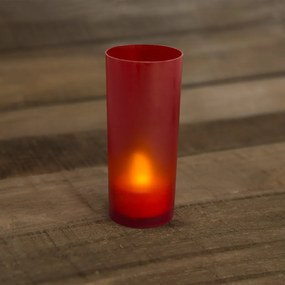 LED čajová sviečka, 11 cm červená alebo biela