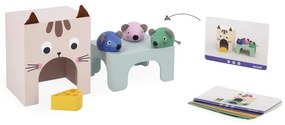 Vzdelávacia hra pre deti orientácia v priestore Mačka a myš Didaktik Janod