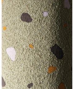 Zelené detské kresielko z textílie buklé/ženilkové Terrazzo Moon – Wigiwama