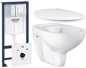 Set podomietková konštrukcia Grohe Rapid SL 38827000, WC misa Grohe Bau Ceramic 39427000, 39492000