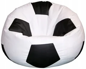 JAKS Sedací vak futbalová lopta bielo čierny