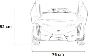 Elektrické autíčko Lamborghini Veneno červené