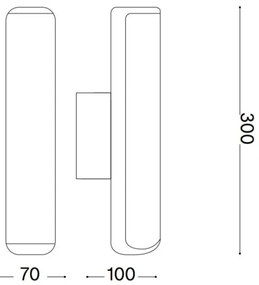 Ideal Lux - LED Vonkajšie nás. svietidlo ETERE LED/9,5W/230V 3000K IP44 antracit