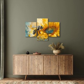 Obraz - Včielka, akvarel (90x60 cm)