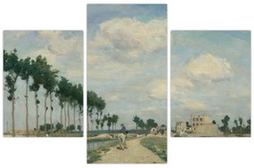 Obraz - Johan Barthold Jongkind, The Towpath, reprodukcia (90x60 cm)