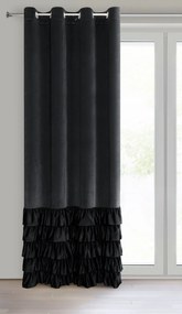 ZATEMŇOVACÍ ZÁVES NA KRÚŽKOCH DANI 140X250 CM ČIERNA