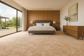 Condor Carpets, Metrážny koberec Serena 6642, na mieru, šíře 4m,5m, béžová, filc, chodba / predsieň