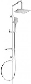 Mexen sprchový set X62 s hornou hlavicou  20x20 cm, chrómová, 798626291-00