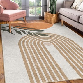 Krémový prateľný behúň 80x200 cm Dot Arch – Mila Home