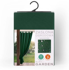 ZÁHRADNÝ VODEODOLNÝ ZÁVES NA PÚTKACH GARDEN 155X220 CM ZELENÁ
