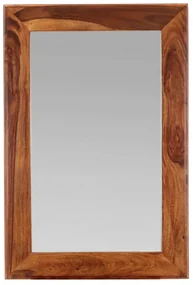 Zrkadlo Tara 60x90 indický masív palisander Svetlomedová