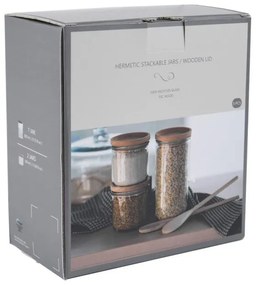 Súprava sklenených dóz 3 ks Hermetic – Ego Dekor