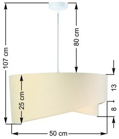 Luster na lanku GALAXY 1xE27/60W/230V