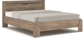 Manželská posteľ CELEST, wenge/dub tabaco