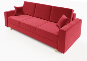 Rozkladacia pohovka Kineton (bordová). Akcia -20%. Vlastná spoľahlivá doprava až k Vám domov. 1007752