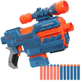 Hasbro Set Automatic gun + sight + Nerf Elite 2.0 Phoenix ZA5184 cartridges