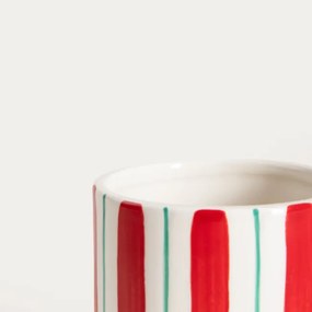 Hrnček JUNDI červený / biely 760396 350 ml