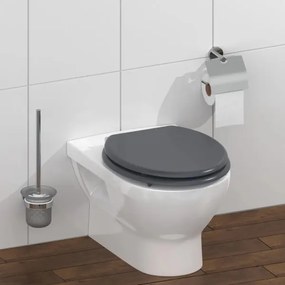 Schütte 80104 - WC sedadlo SPIRIT antracit SoftClose MDF drevo