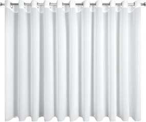 ZÁCLONA NA KRÚŽKOCH DEBRA 400X160 CM BIELA