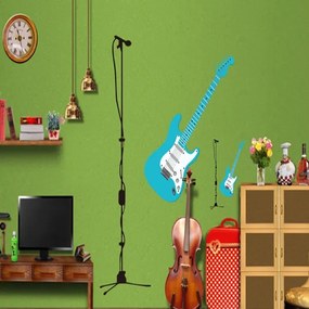 Veselá Stena Samolepka na stenu na stenu Elektrická gitara