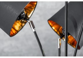 Stojaca lampa 40038 Levels 178cm Čierna - Zlatá  - Komfort-nábytok