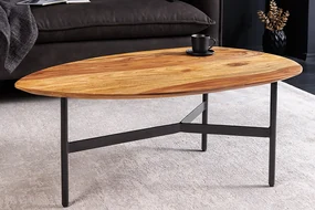 Dizajnový konferenčný stolík z masívu Beauty By Nature sheesham 85cm