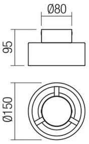 Redo 01-3096 - LED Stropné svietidlo PUNKT LED/6W/230V biela