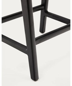 Čierna barová stolička z mahagónového dreva Calixta – Kave Home