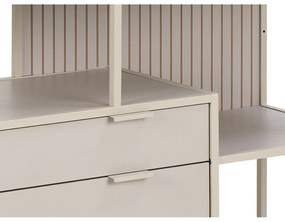 Knižnica Seaford III 114 cm sivá