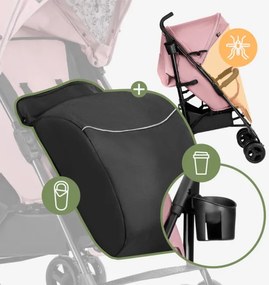 Športový kočík Davos 35 ružový