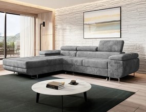 Rohová sedačka Norberg s funkciou spania, automatické opierky hlavy