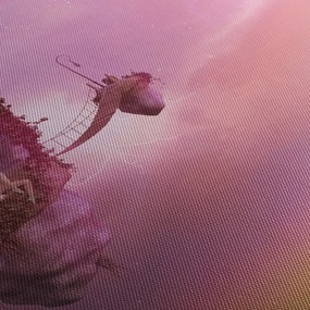 Obraz - Víla na plávajúcom ostrove (90x60 cm)
