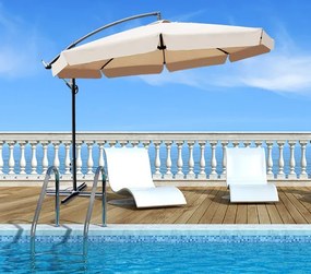 TRENDIE Záhradný slnečník Summer -  tmavo sivý 300 cm