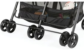 Chicco - Športový kočík pre dvojčatá OHLALA TWIN Black Night čierna