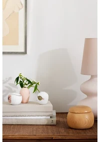 Súprava 3 miniatúrnych porcelánových váz Kähler Design Hammershøi Poppy