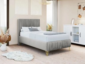 Jednolôžková posteľ Kottos I, Rozmer postele: 90x200, Farba: Amor Velvet 4314