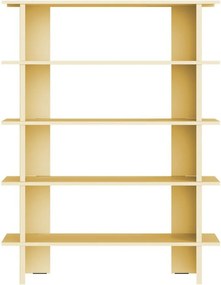 Žltá kovová knižnica 120x156x37 cm Hes – noo.ma