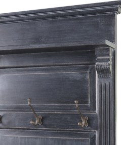 Šatník Bradford do predsiene 79 x 45 x 210 cm old black &amp; natural