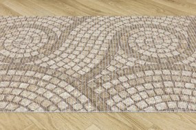 Kúpelňová penová rohož 222B Mozaika hnedá