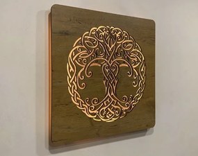 Obraz Keltský strom života s led podsvietením