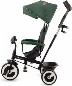 Detská trojkolka na tlačenie s otočným sedadlom ASTON – zelená