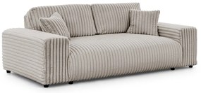 Svetlosivá menčestrová pohovka 213 cm Justin – Ropez